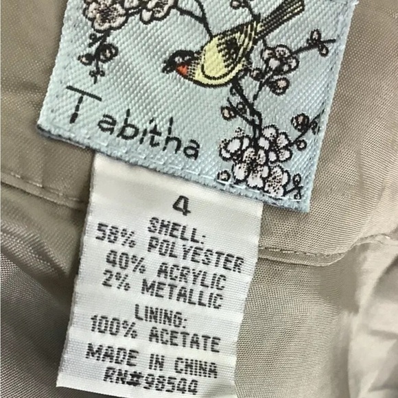 Anthropologie Sz 4 Pleat Front Shimmer Tweed Pencil Skirt Brown Polyester - Picture 7 of 7